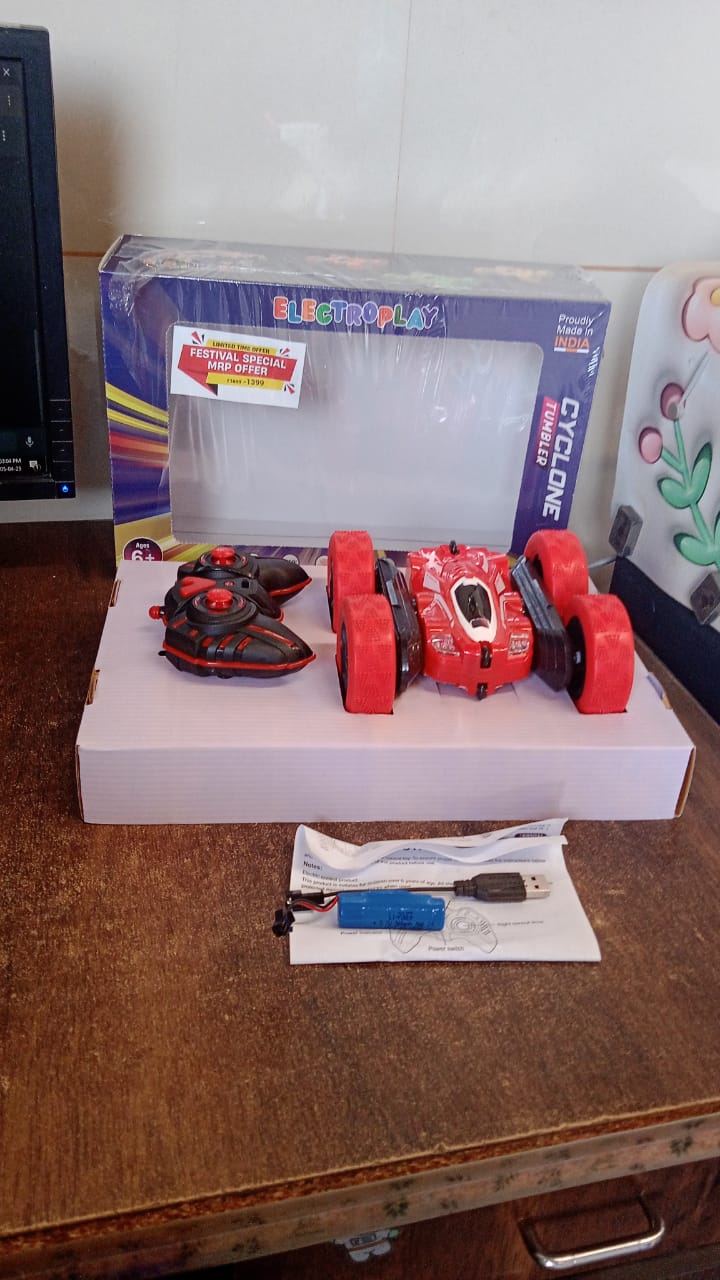 Electroplay Remote Control Car, Double Sided Fast Stunt Car (1 Set) Electroplay Remote Control Car, Double Sided Fast Stunt Car (1 Set)